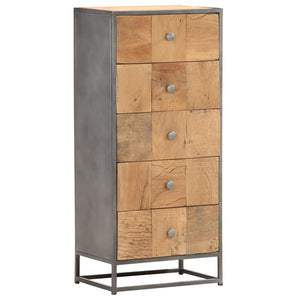 Galleria Design Drawer Cabinet 45x30x100 cm Solid Reclaimed Wood