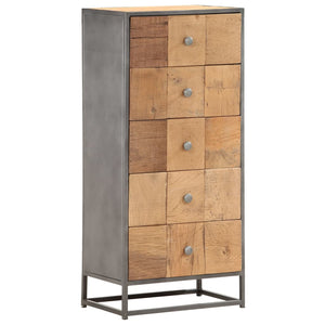 Galleria Design Drawer Cabinet 45x30x100 cm Solid Reclaimed Wood