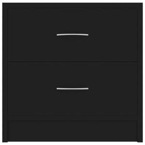 Galleria Design Bedside Cabinet Black 40x30x40 cm Engineered Wood
