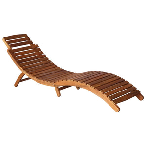 Galleria Design 3 Piece Sunlounger with Tea Table Solid Acacia Wood