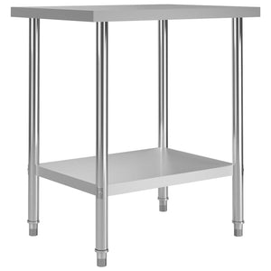 Galleria Design Kitchen Work Table 80x60x85 cm Stainless Steel
