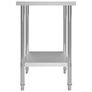 Galleria Design Kitchen Work Table 80x60x85 cm Stainless Steel