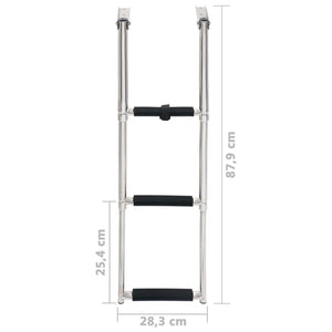Galleria Design Folding Boarding Ladder 3-step Stainless Steel