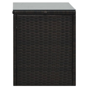 Galleria Design 5 Piece Garden Lounge Set with Cushions Poly Rattan Black