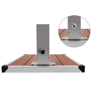 Galleria Design Outdoor Shower with Tray WPC Stainless Steel