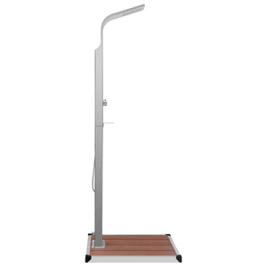 Galleria Design Outdoor Shower with Tray WPC Stainless Steel