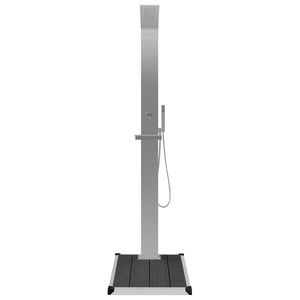 Galleria Design Outdoor Shower with Tray WPC Stainless Steel