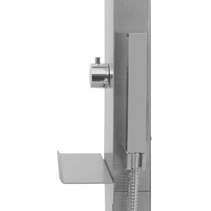 Galleria Design Outdoor Shower with Tray WPC Stainless Steel