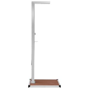 Galleria Design Outdoor Shower with Tray WPC Stainless Steel