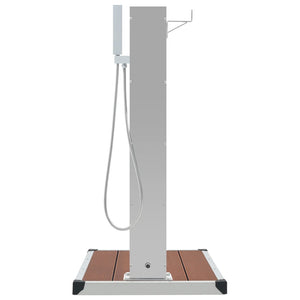 Galleria Design Outdoor Shower with Tray WPC Stainless Steel