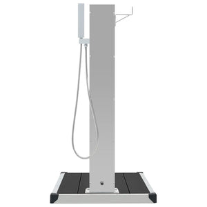 Galleria Design Outdoor Shower with Tray WPC Stainless Steel