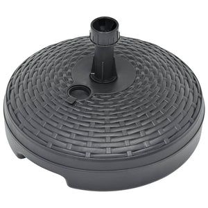 Galleria Design Umbrella Base Sand/Water Filled 20 L Anthracite Plastic Rattan