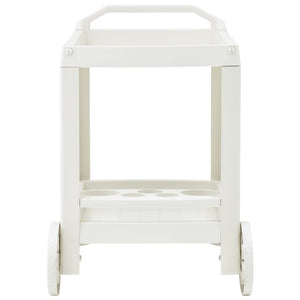 Galleria Design Beverage Cart White 69x53x72 cm Plastic