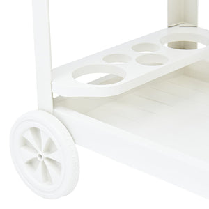 Galleria Design Beverage Cart White 69x53x72 cm Plastic