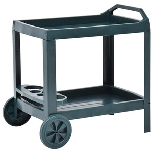 Galleria Design Beverage Cart Green 69x53x72 cm Plastic