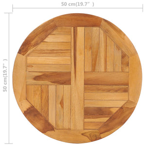 Galleria Design Rotating Table Disk Solid Teak Wood
