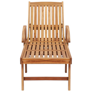 Galleria Design Sun Loungers 2 pcs with Table Solid Teak Wood