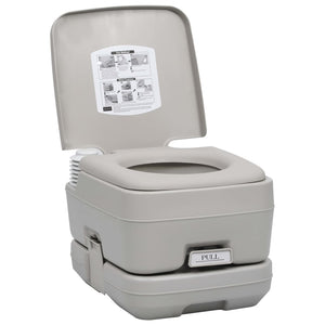 Galleria Design Portable Camping Toilet Grey 10+10 L