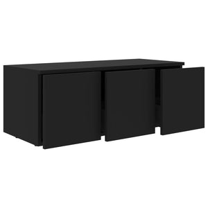 Galleria Design TV Cabinet Black 80x34x30 cm Engineered Wood