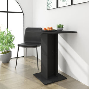 Galleria Design Bistro Table Black 60x60x75 cm Engineered Wood