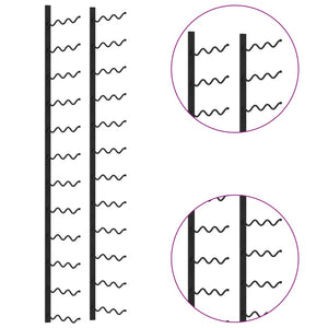 Galleria Design Wall-mounted Wine Rack for 36 Bottles Black Iron