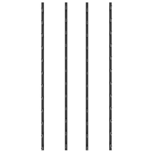 Galleria Design Wall-mounted Wine Racks for 72 Bottles 2 pcs Black Iron