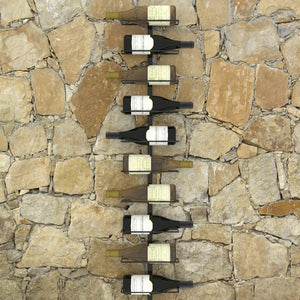 Galleria Design Wall-mounted Wine Rack for 10 Bottles Black Metal