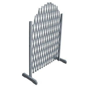 Galleria Design Trellis Fence Solid Firwood 1.8x1 m Grey