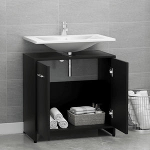 Galleria Design Bathroom Cabinet Black 60x33x61 cm Engineered Wood