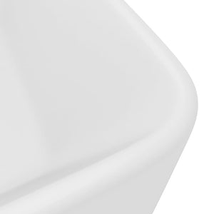 Galleria Design Luxury Wash Basin Matt White 41x30x12 cm Ceramic
