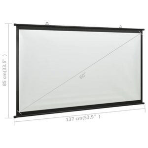 Galleria Design Projection Screen 60" 16:9