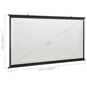 Galleria Design Projection Screen 108" 16:9
