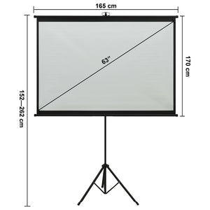 Galleria Design Projection Screen with Tripod 81" 1:1
