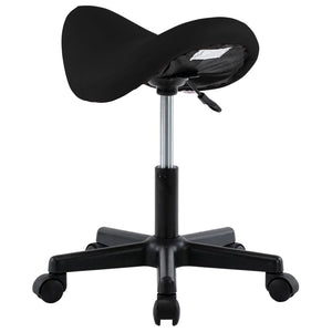 Galleria Design Work Stool Black Faux Leather