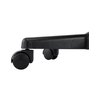 Galleria Design Work Stool Black Faux Leather