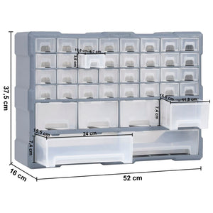 Galleria Design Multi-drawer Organiser with 38 Drawers 52x16x37.5 cm