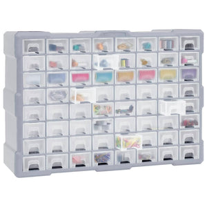 Galleria Design Multi-drawer Organiser with 64 Drawers 52x16x37.5 cm