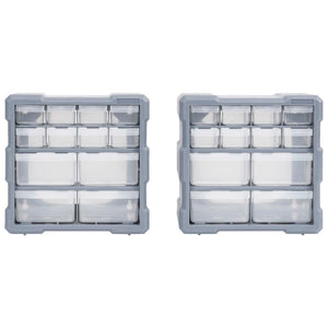 Galleria Design Multi-drawer Organisers with 12 Drawers 2 pcs 26.5x16x26 cm