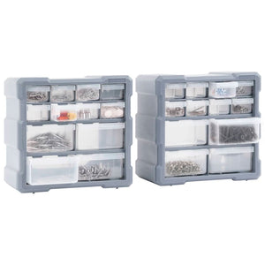 Galleria Design Multi-drawer Organisers with 12 Drawers 2 pcs 26.5x16x26 cm