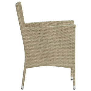 Galleria Design Garden Dining Chairs 2 pcs Poly Rattan Beige