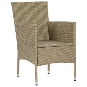 Galleria Design Garden Dining Chairs 2 pcs Poly Rattan Beige
