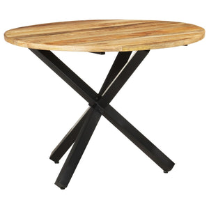 Galleria Design Dining Table Round 100x100x75 cm Rough Mango Wood