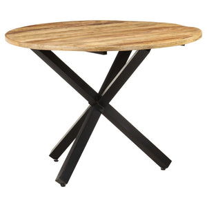 Galleria Design Dining Table Round 100x100x75 cm Rough Mango Wood