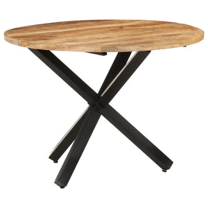 Galleria Design Dining Table Round 100x100x75 cm Rough Mango Wood