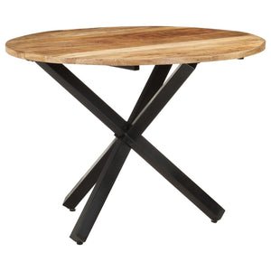 Galleria Design Dining Table Round 100x100x75 cm Rough Mango Wood