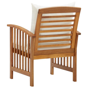 Galleria Design Garden Chairs with Cushions 2 pcs Solid Acacia Wood