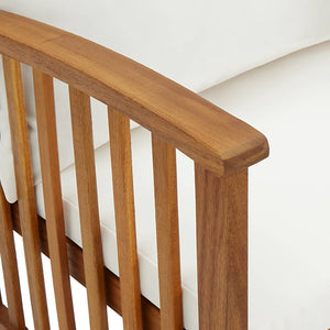 Galleria Design Garden Chairs with Cushions 2 pcs Solid Acacia Wood