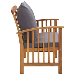 Galleria Design Garden Bench with Cushions 119 cm Solid Acacia Wood