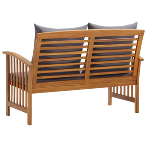Galleria Design Garden Bench with Cushions 119 cm Solid Acacia Wood
