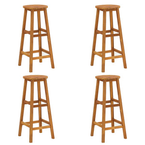 Galleria Design Bar Stools 4 pcs Solid Acacia Wood